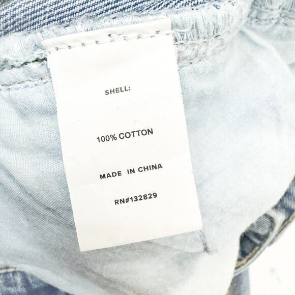 Superdown Vintage Wash Straight Leg Denim Jeans Raw Hem Size 28 - Picture 8 of 10